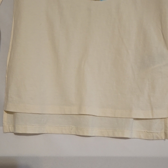 GAP Kids Beige Long Sleeve Shirt with Sequin Smiley Face - Picture 6 of 8